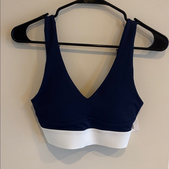 Fabletics Navy and White Sports Bra - Picture 1 of 4
